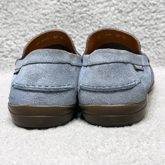 Mephisto Idris Mens Size 10 Slip On Loafers Shoes Jeans Blue Suede Comfort - Picture 4 of 10